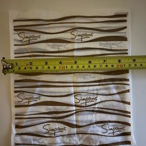 Simpsons Branded Plastic Vintage  Bag